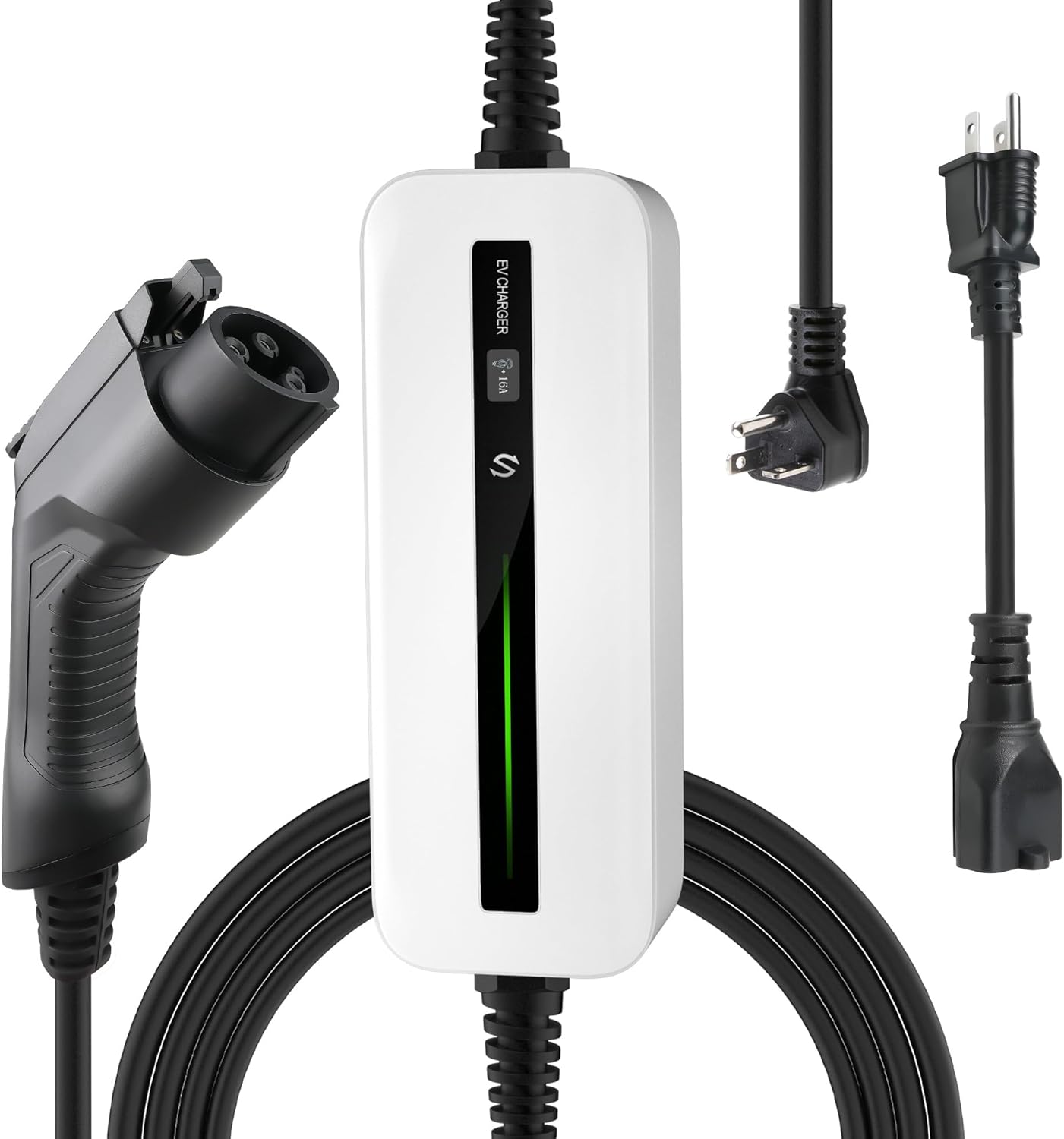 3.68KW MOREC Type 1 NEMA6-20 Plug with Adapter for NEMA 5-15 Portable Electric Vehicle Charger - PCD018T1