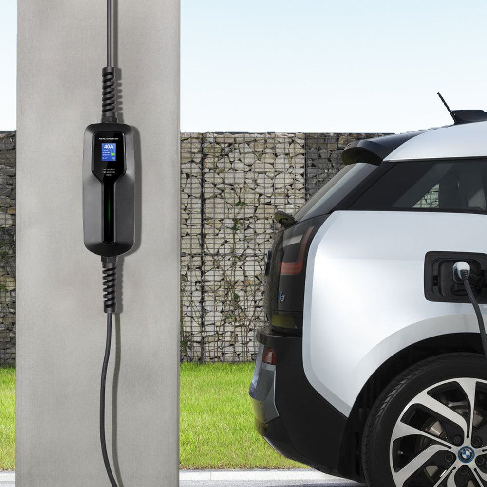 MOREC Type 1 9KW/7KW Portable EV Charger Fast Electric Charging Solution with Nema 14-50 Plug - PCD041T1