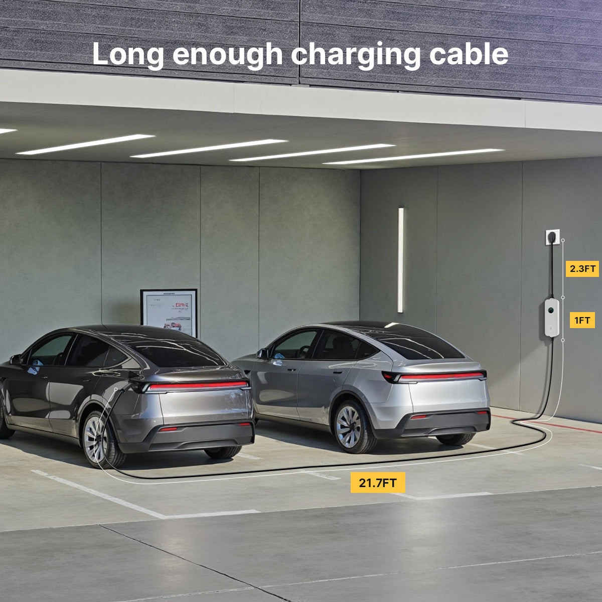 MOREC Type 1 Max 9.6KW 40Amp Portable Electric Vehicle Charger Nema 14-50 Plug - SQP039