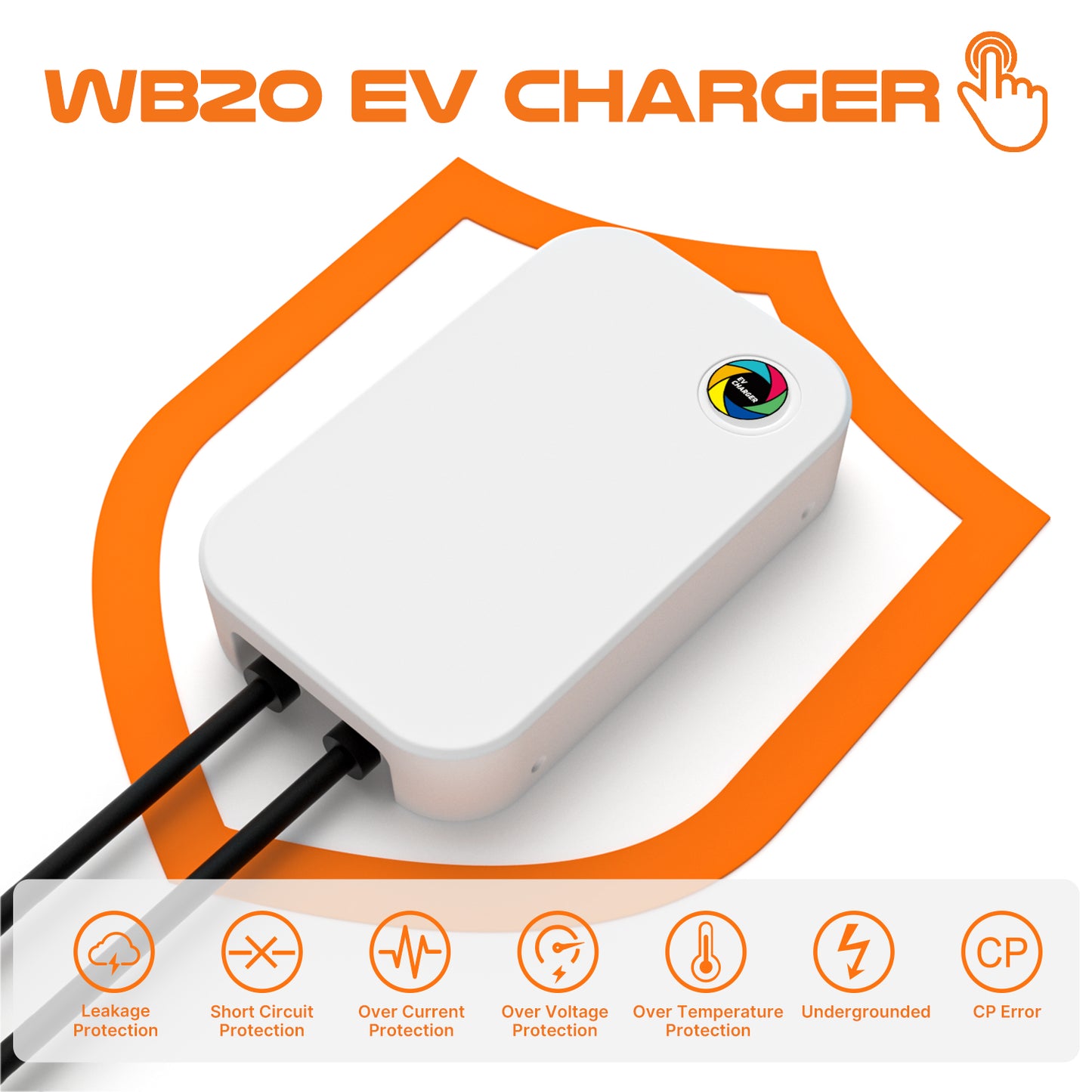 Morec Level 2 EV Wallbox Charger 7KW Charging Station With NEMA14-50 -WB20