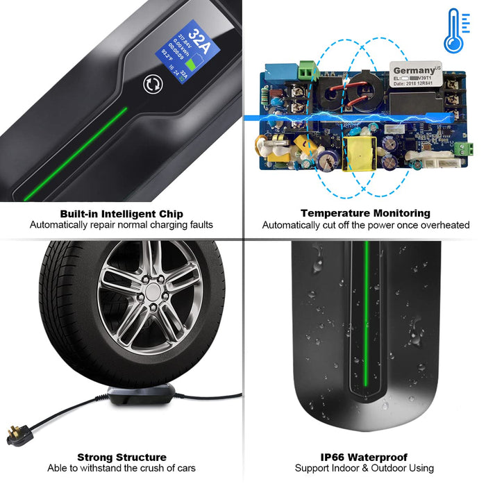 MOREC PCD-041 40A EV PORTABLE CHARGER MAX 9.6KW(SUPPORT NAME 14-50 PLUG)