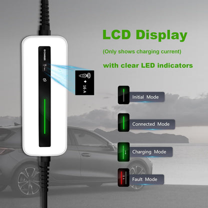 3.68KW MOREC Type 1 NEMA6-20 Plug with Adapter for NEMA 5-15 Portable Electric Vehicle Charger - PCD018T1