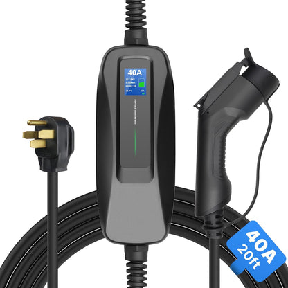 MOREC level 2 Max 9KW/7KW Portable EV Charger with Nema 14-50 Plug - PCD040