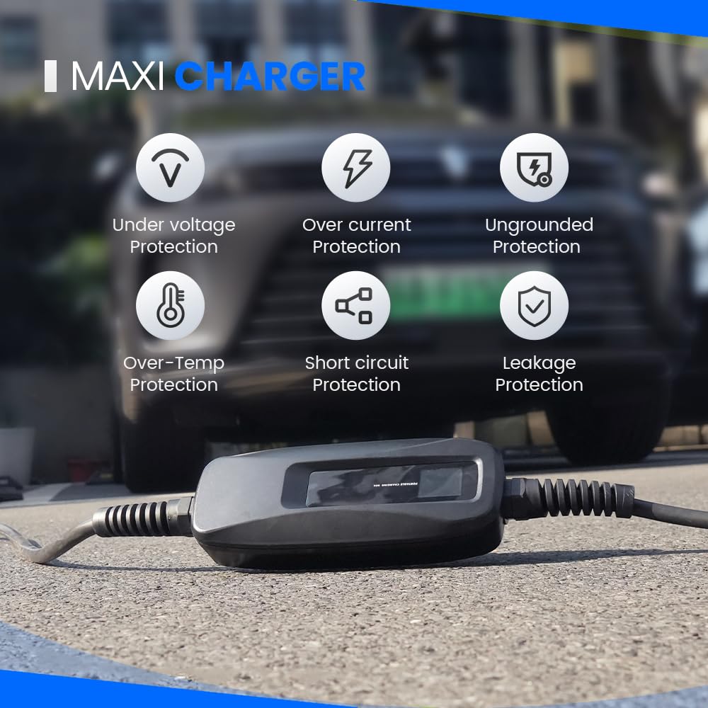MOREC level 2 Max 9KW/7KW Portable EV Charger with Nema 14-50 Plug - PCD040