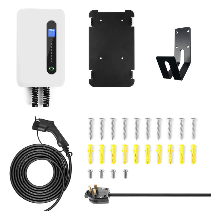 MOREC F30C 16~32A EV CHARGING STATION MAX 7.2KW(SUPPORT NEMA 14-50 PLUG)